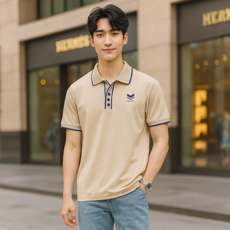 Áo Thun Nam Pack Horse Polo Cổ Bẻ In Logo Chữ Prefect