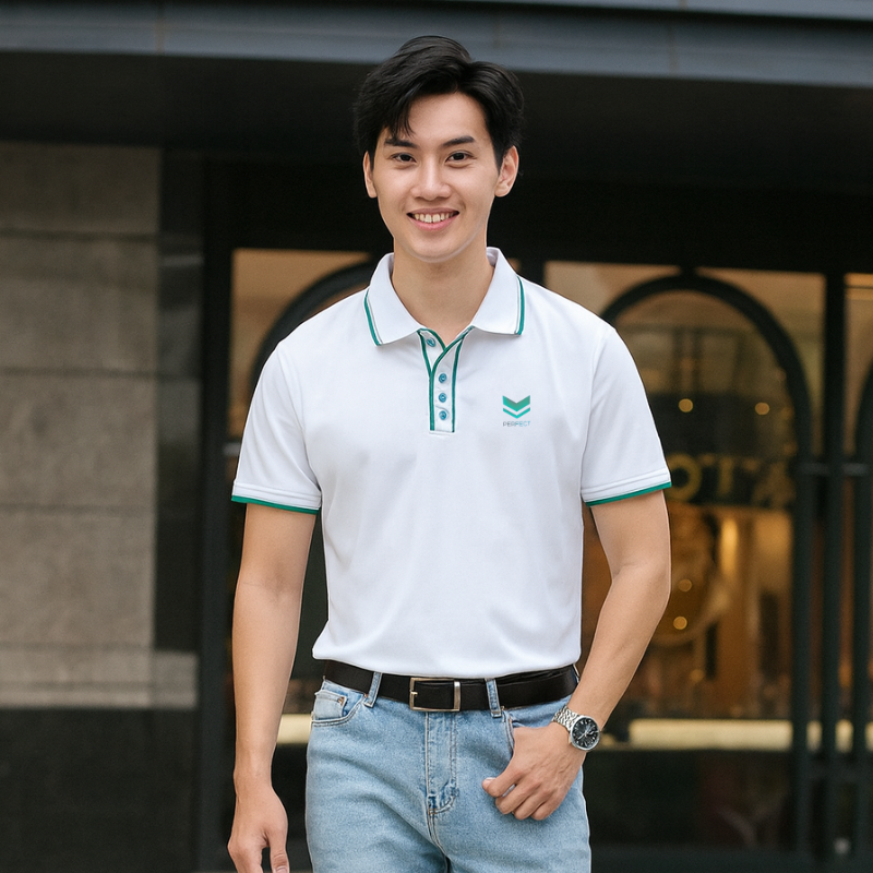 Áo Thun Nam Pack Horse Polo Cổ Bẻ In Logo Chữ Prefect