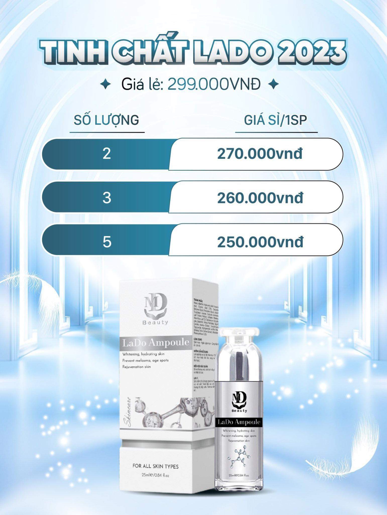 Serum Dưỡng Trắng Da LaDo Ampoule MD Beauty Serum Dưỡng Trắng Da LaDo Ampoule MD Beauty