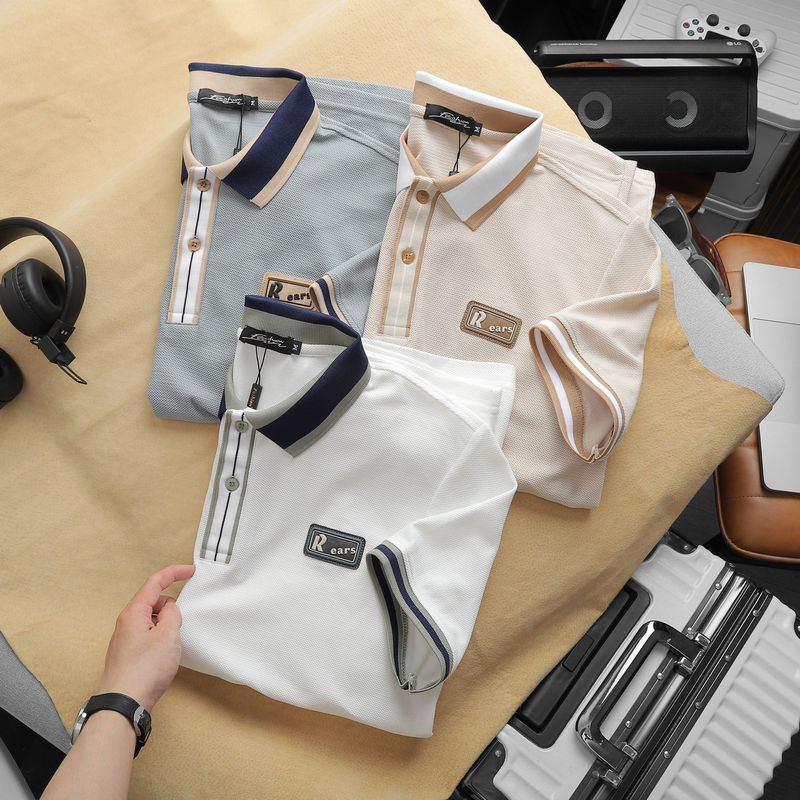 Giá sỉ áo Thun Nam Polo Cổ Bẻ Phối Tag Chữ Rears Giá sỉ áo Thun Nam Polo Cổ Bẻ Phối Tag Chữ Rears