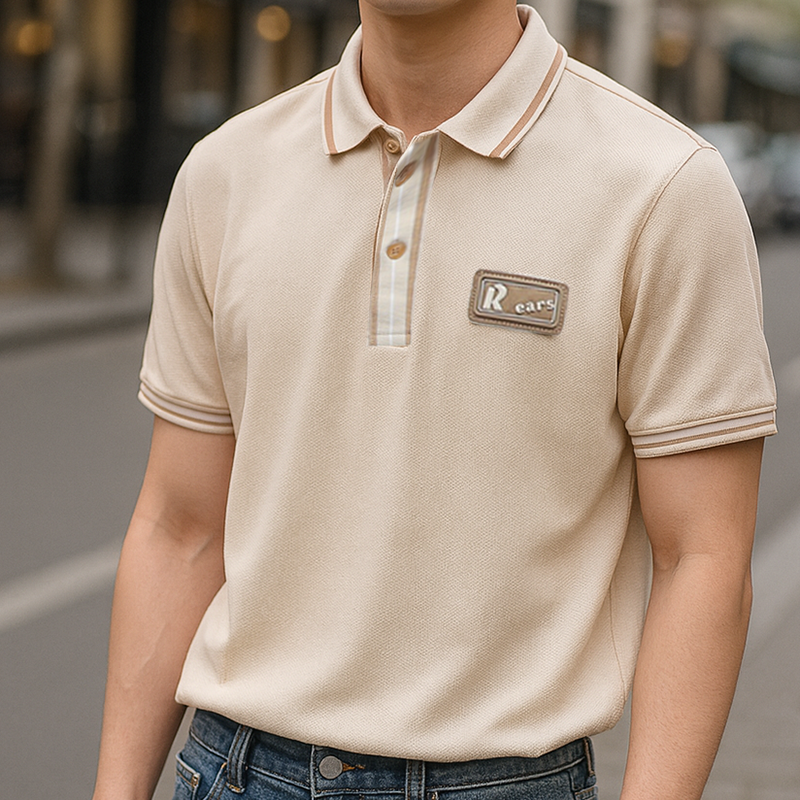 Giá sỉ áo Thun Nam Polo Cổ Bẻ Phối Tag Chữ Rears Giá sỉ áo Thun Nam Polo Cổ Bẻ Phối Tag Chữ Rears