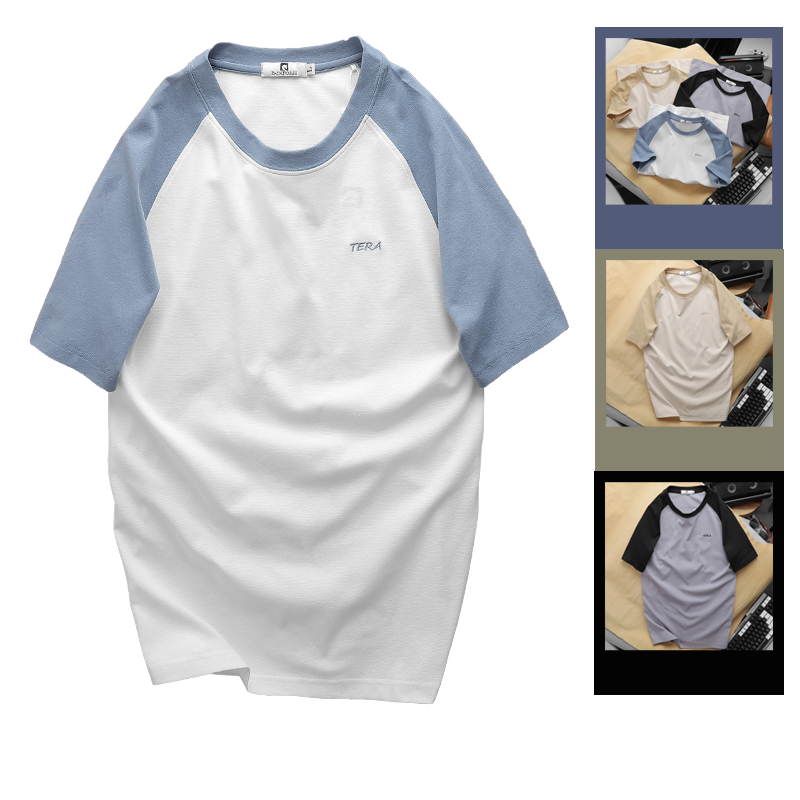 Áo Thun Nam Cổ Tròn Pack Horse Tay Phối Màu Thêu Chữ TERA Áo Thun Nam Cổ Tròn Pack Horse Tay Phối Màu Thêu Chữ TERA