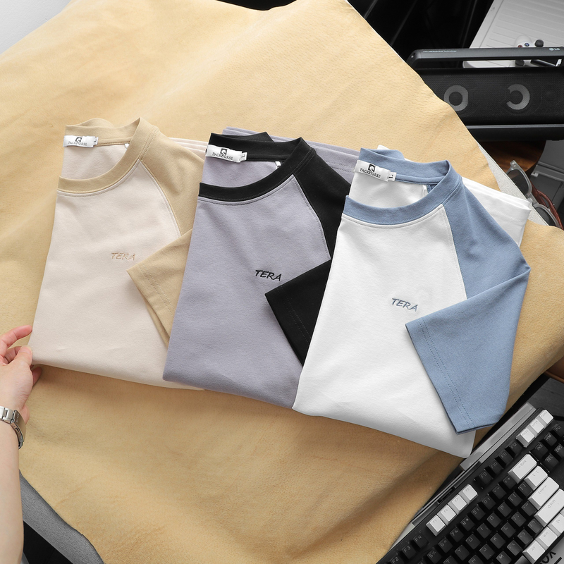 21840-z4758806541027-82d4510b2e8dab5132c61d4465212f7f-4.png Áo Thun Nam Cổ Tròn Pack Horse Tay Phối Màu Thêu Chữ TERA - AB446