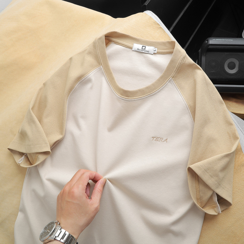 Áo Thun Nam Cổ Tròn Pack Horse Tay Phối Màu Thêu Chữ TERA Áo Thun Nam Cổ Tròn Pack Horse Tay Phối Màu Thêu Chữ TERA