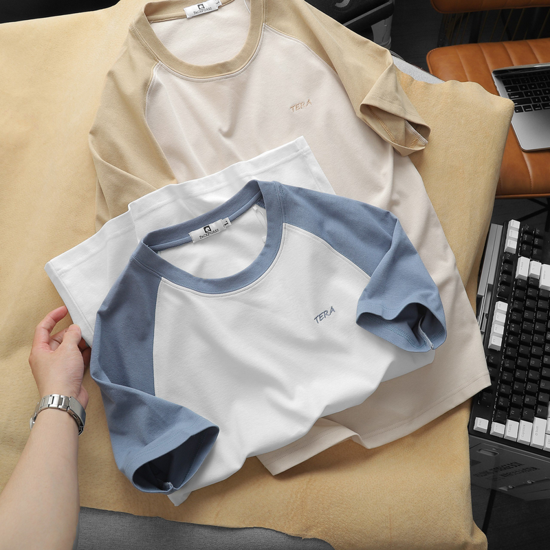 Áo Thun Nam Cổ Tròn Pack Horse Tay Phối Màu Thêu Chữ TERA Áo Thun Nam Cổ Tròn Pack Horse Tay Phối Màu Thêu Chữ TERA