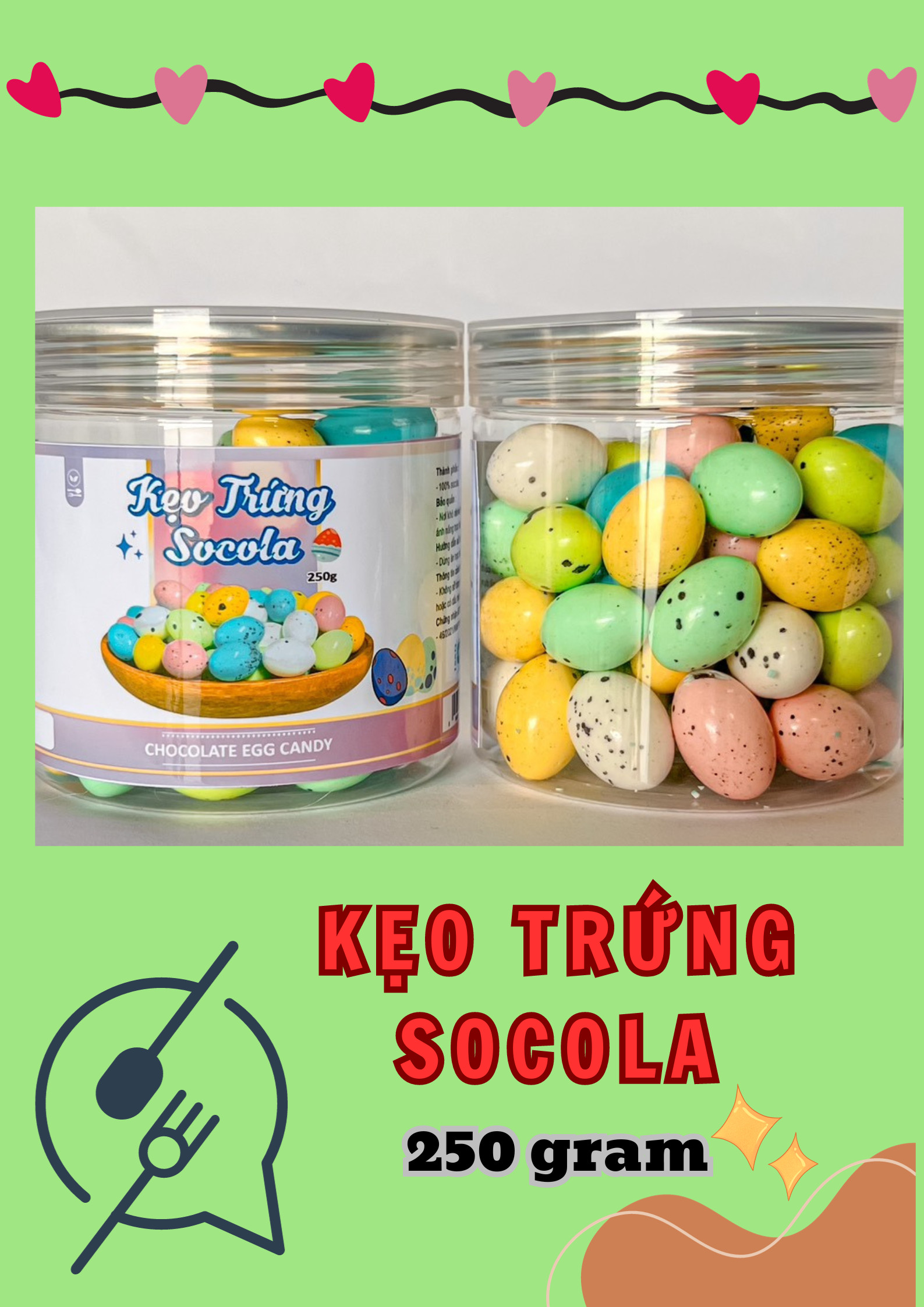 Chuyên sỉ kẹo Trứng Socola 250g Hộp Chuyên sỉ kẹo Trứng Socola 250g Hộp