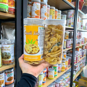 Chuối Sứ Sấy Giòn Thơm Ngon 300g Hộp - CSSG