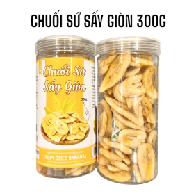 Chuối Sứ Sấy Giòn Thơm Ngon 300g - CSSG
