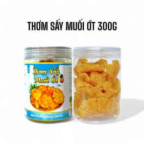 Thơm Sấy Muối Ớt Thơm Ngon 300g Hộp - 8936208931599