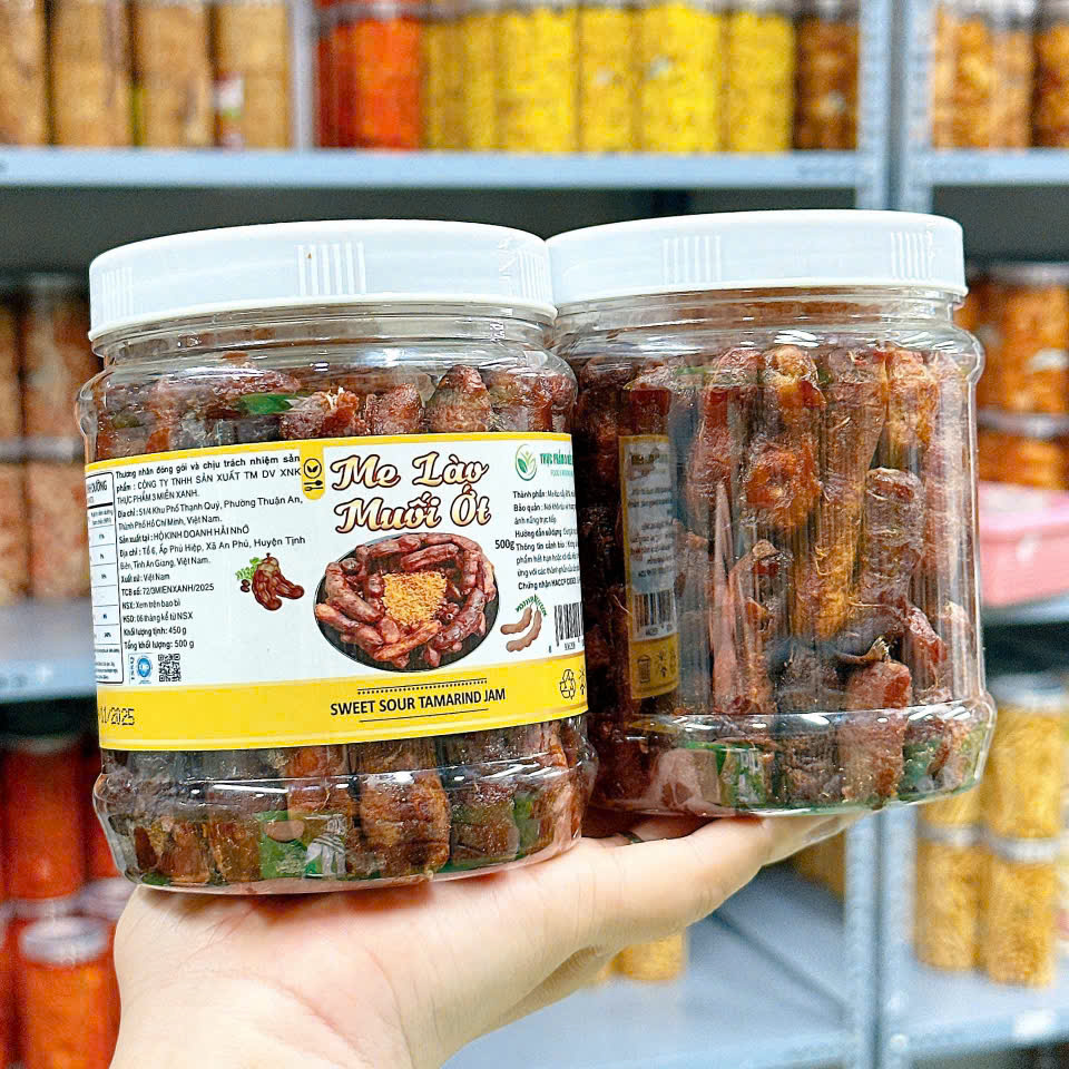 Me Lào Muối Tôm Thơm Ngon 500g hộp Me Lào Muối Tôm Thơm Ngon 500g hộp