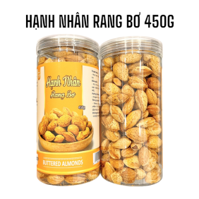 Hạnh Nhân Rang Bơ Thơm Ngon 450g Hộp - HNRB