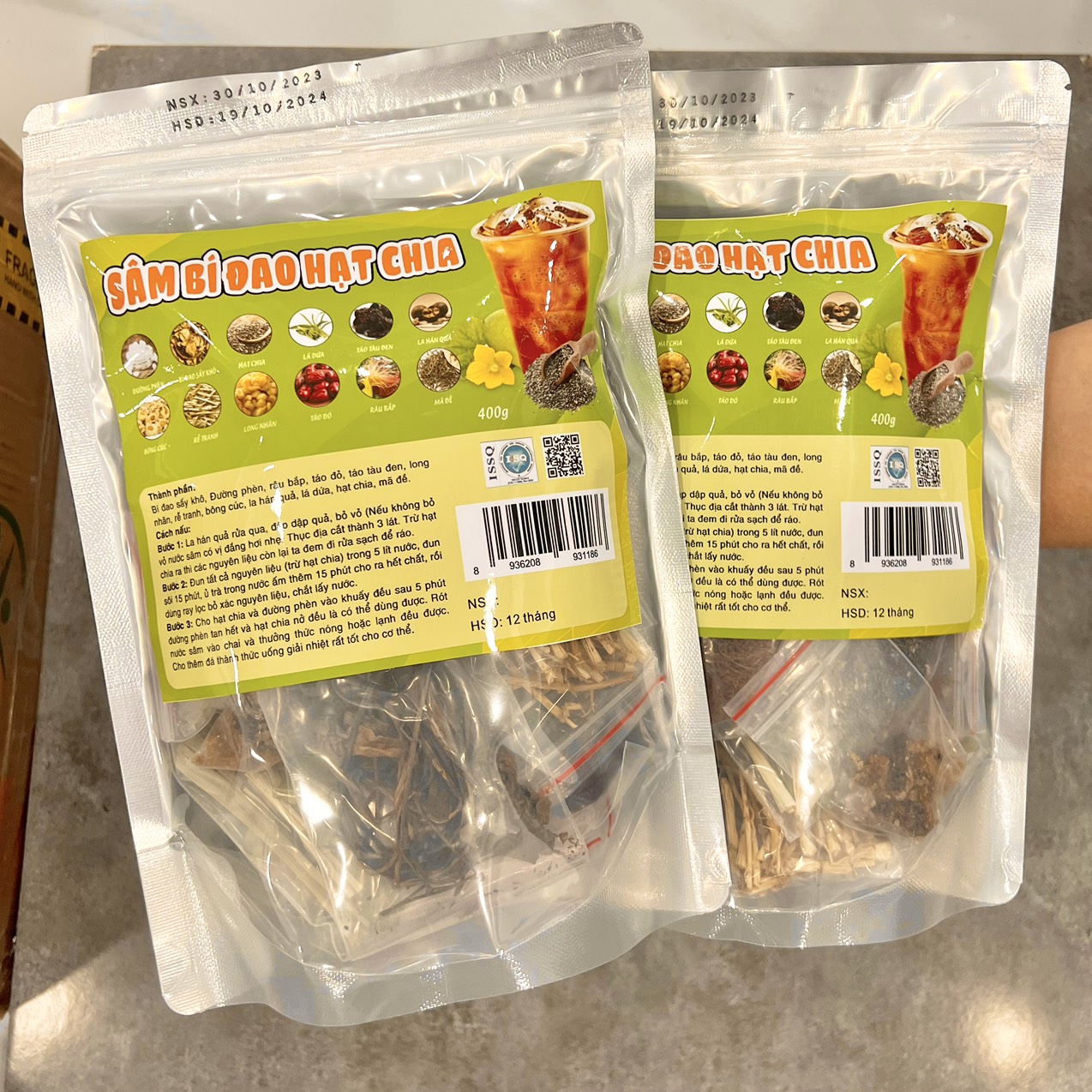 22550-0010104413-z4841366091010-ed4607c856d88d8fa38a1591bd6111c5-5.jpg Sâm Bí Đao Hạt Chia 400g Túi Zip - STBD