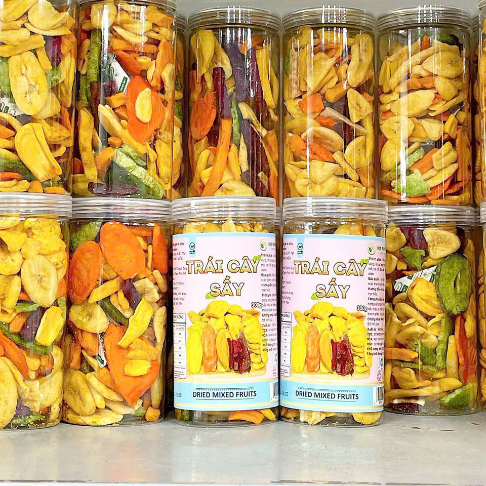 Shop sỉ trái Cây Thập Cẩm Sấy Giòn Thơm Ngon 300g Shop sỉ trái Cây Thập Cẩm Sấy Giòn Thơm Ngon 300g