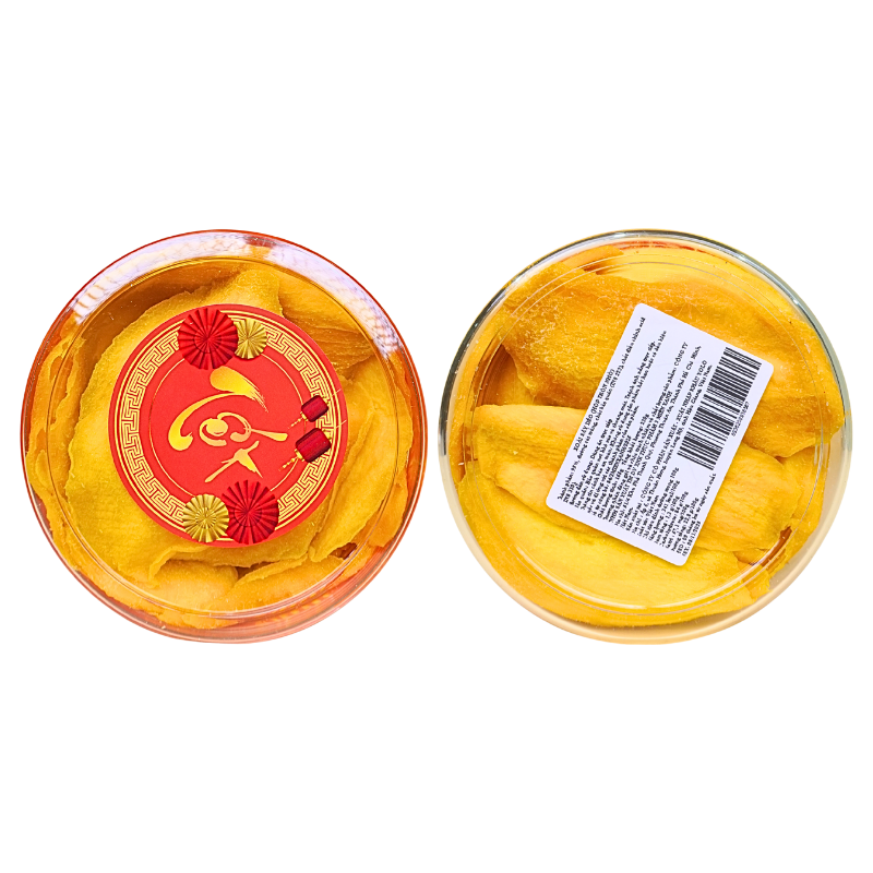 Kho sỉ xoài Sấy Dẻo Hộp Tròn Nhỏ Thơm Ngon 350g - Hộp Quà Tết 2026 Kho sỉ xoài Sấy Dẻo Hộp Tròn Nhỏ Thơm Ngon 350g - Hộp Quà Tết 2026