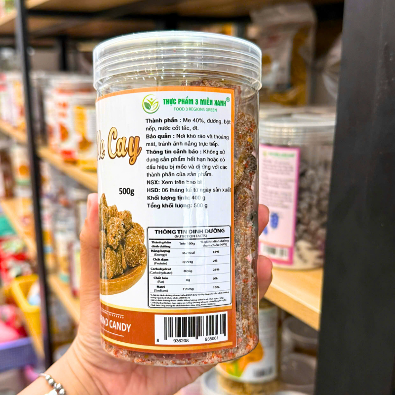 Kẹo Me Cay Thơm Ngon 500g Hộp Kẹo Me Cay Thơm Ngon 500g Hộp