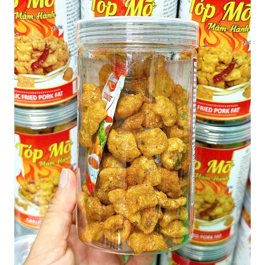 Shop sỉ tóp Mỡ Mắm Hành Thơm Ngon 250g Shop sỉ tóp Mỡ Mắm Hành Thơm Ngon 250g