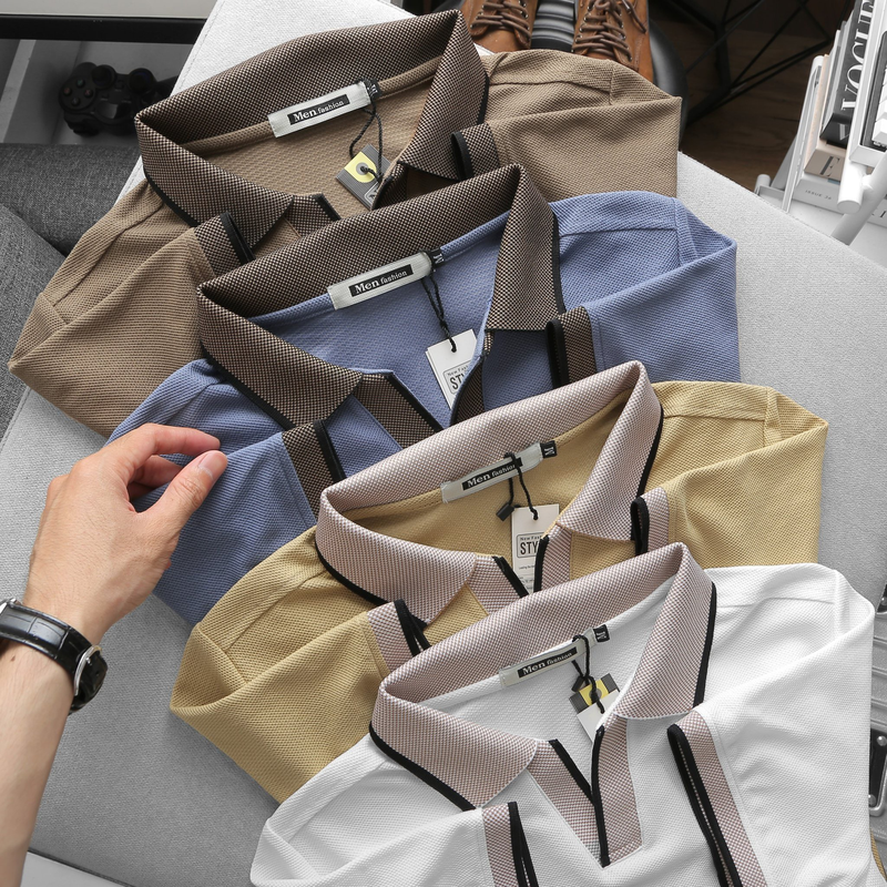 Áo Thun Nam Polo Cổ Bẻ Thêu Logo Hình Tam Giác (Có size 3x)