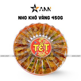 Hộp Nho Vàng Sun Khía 450G Hộp Quà Tết 2026 - NVHSK