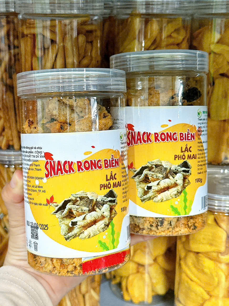 Bỏ sỉ snack Rong Biển Lắc Phô Mai Thơm Ngon 180g Hộp Bỏ sỉ snack Rong Biển Lắc Phô Mai Thơm Ngon 180g Hộp