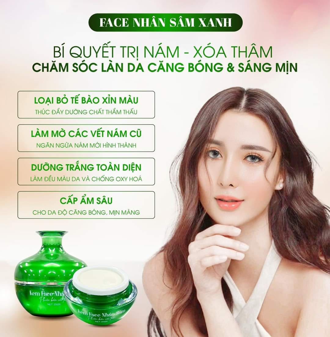 Shop sỉ kem Face Nhân Sâm Xanh N Collagen Phiên Bản Cải Tiến