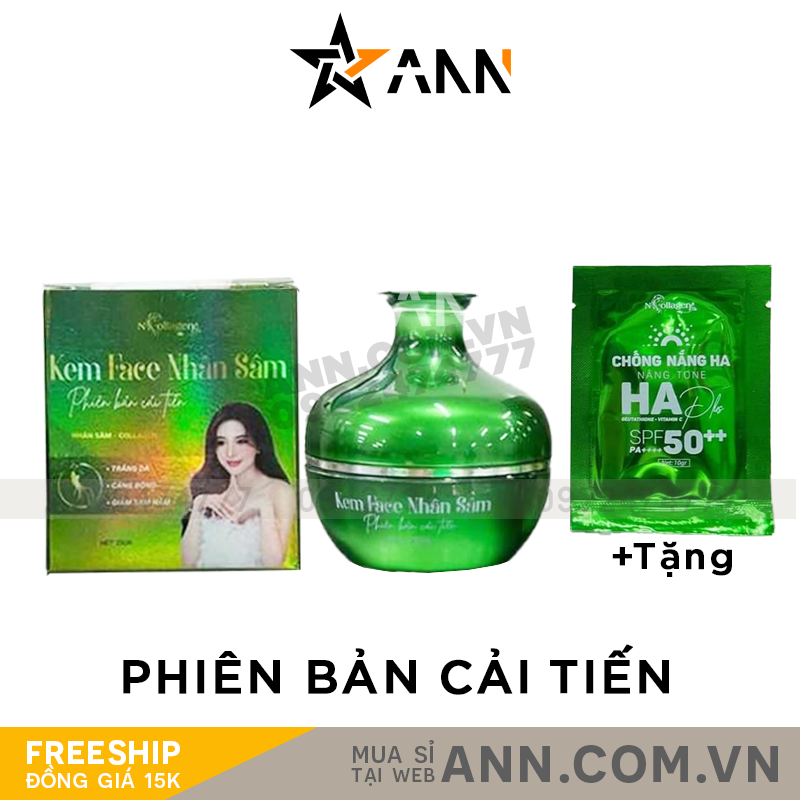 Shop sỉ kem Face Nhân Sâm Xanh N Collagen Phiên Bản Cải Tiến