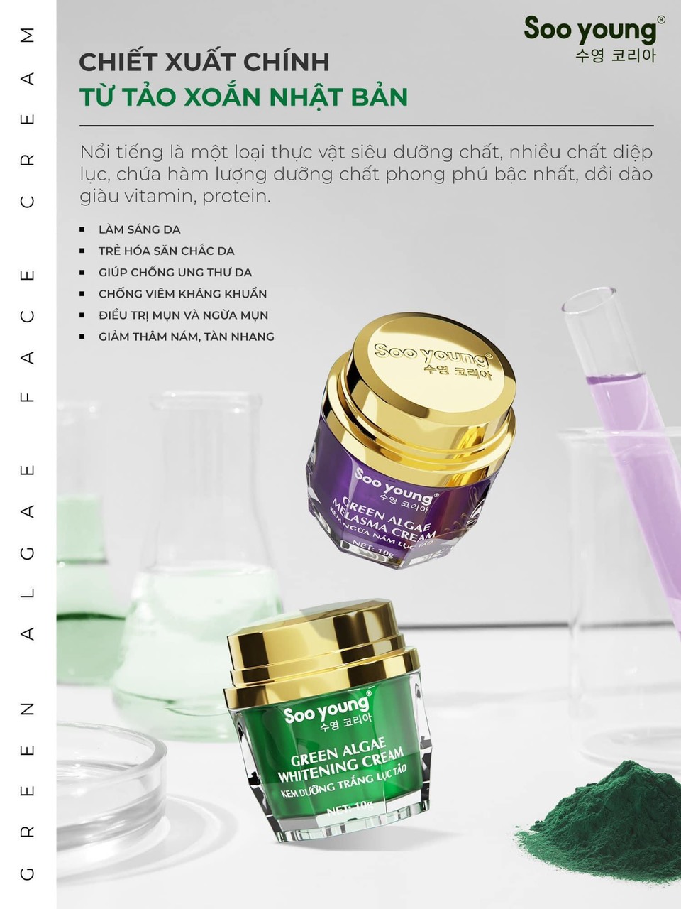 23066-z4909332359097-9a4bb3ab2298cac560709f24ff5856a4-6.jpg Combo Face Ngày Lục Tảo Soo Young Mini + Face Đêm Lục Tảo Soo Young Mini (Tặng 1 Serum meso) - CBFACESYMINI