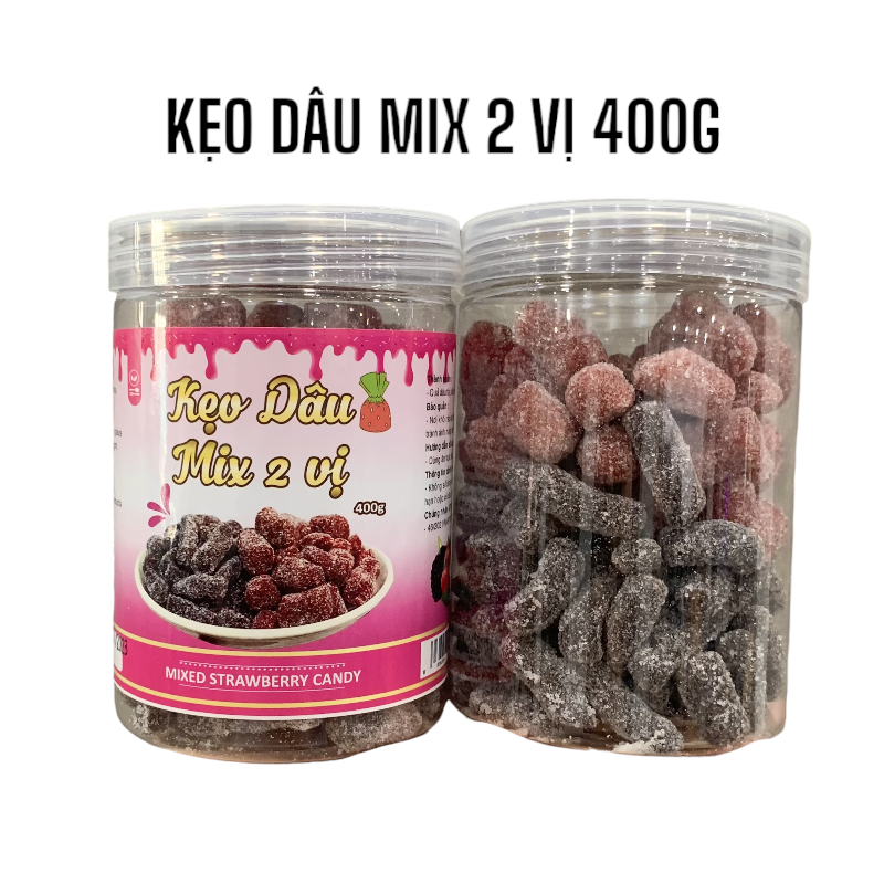 Kho sỉ kẹo Dâu Mix 2 Vị Thơm Ngon Kho sỉ kẹo Dâu Mix 2 Vị Thơm Ngon
