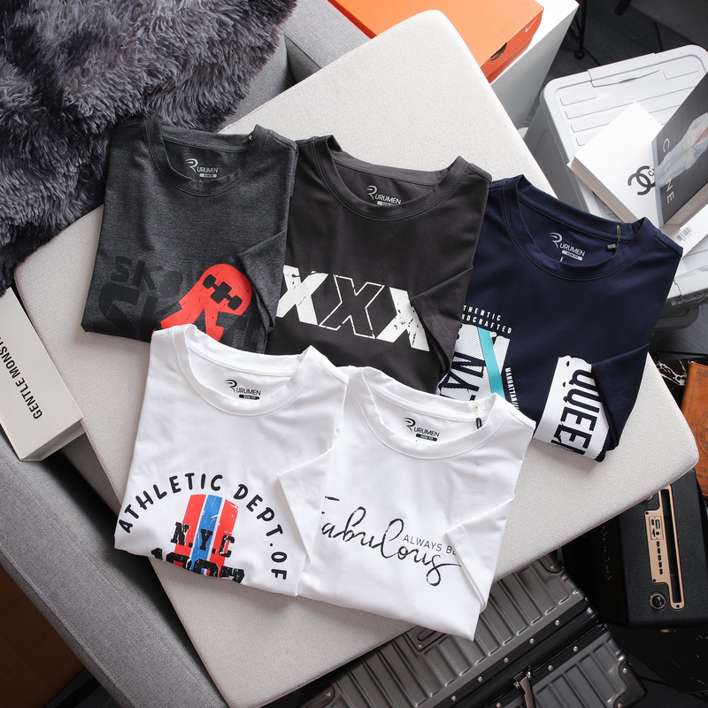 23106-z4914171237167-d4fcec899c56f511054488b144337ad3-2.png Áo Thun Nam Cổ Tròn Rurumen Màu Đen In Hình Chữ X Big Size - AB495