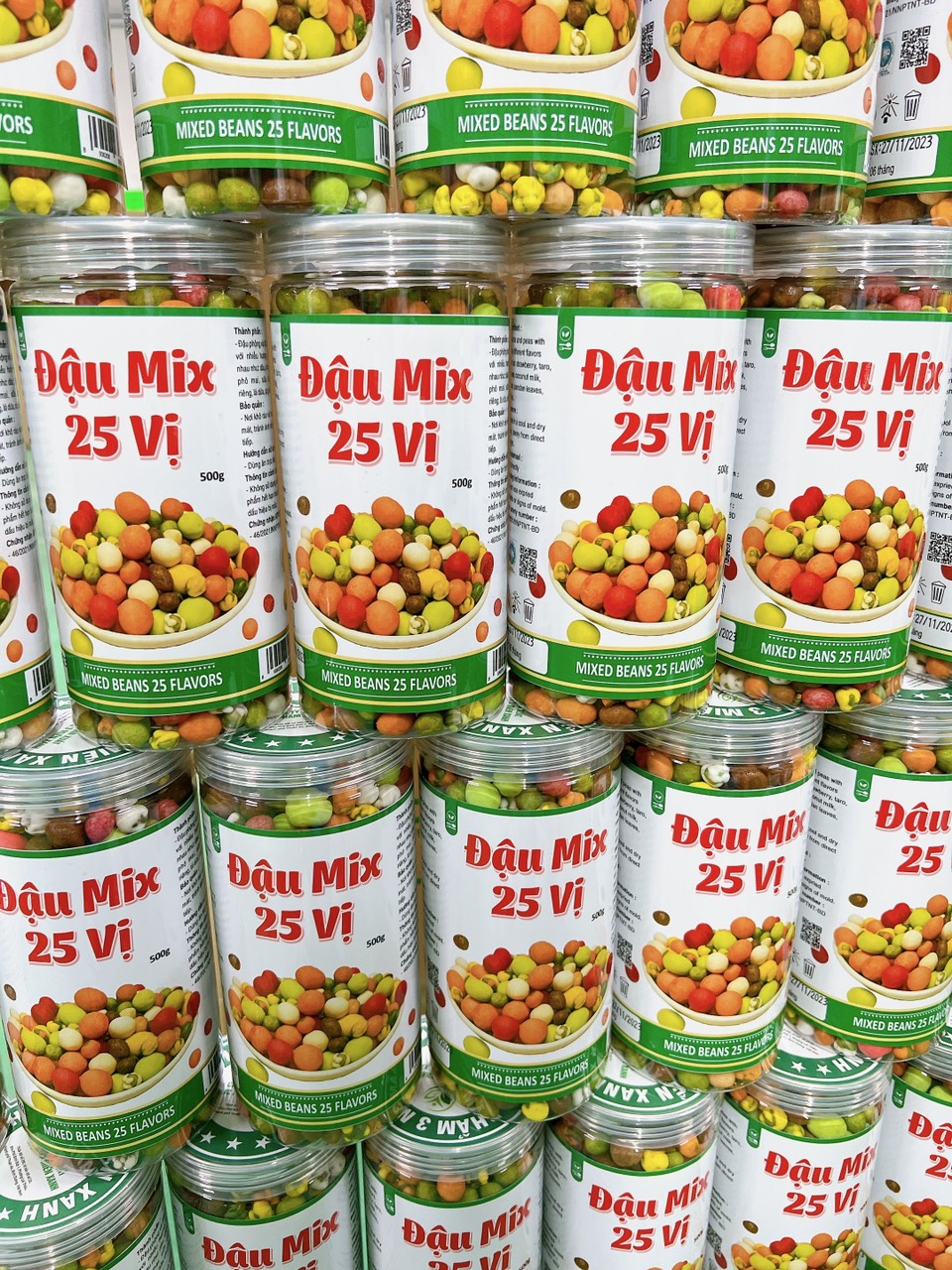 Bỏ sỉ đậu Mix 25 Vị Thơm Ngon 500g Bỏ sỉ đậu Mix 25 Vị Thơm Ngon 500g
