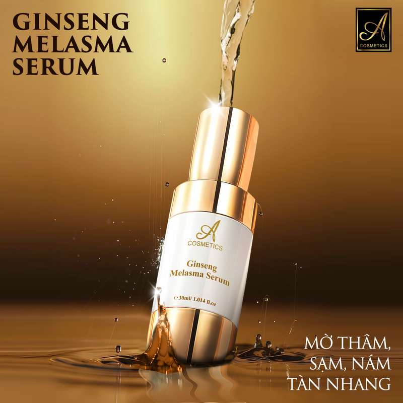 Chuyên sỉ serum Nám Nhân Sâm 30ml A Cosmetics Ginseng Melasma Serum Mỹ Phẩm Phương Anh - Phiên Bản Mới
