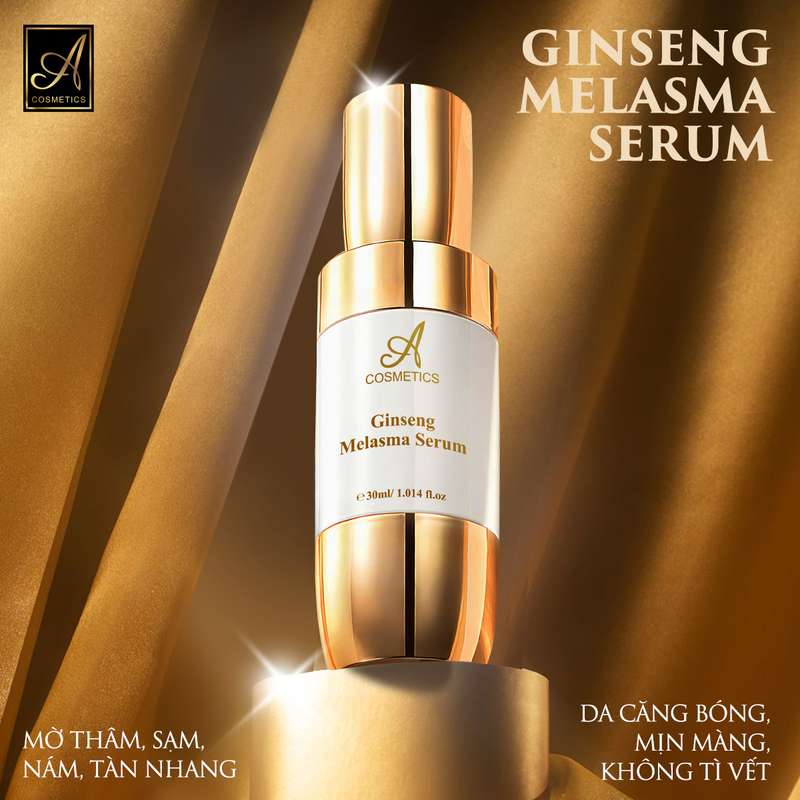 Chuyên sỉ serum Nám Nhân Sâm 30ml A Cosmetics Ginseng Melasma Serum Mỹ Phẩm Phương Anh - Phiên Bản Mới