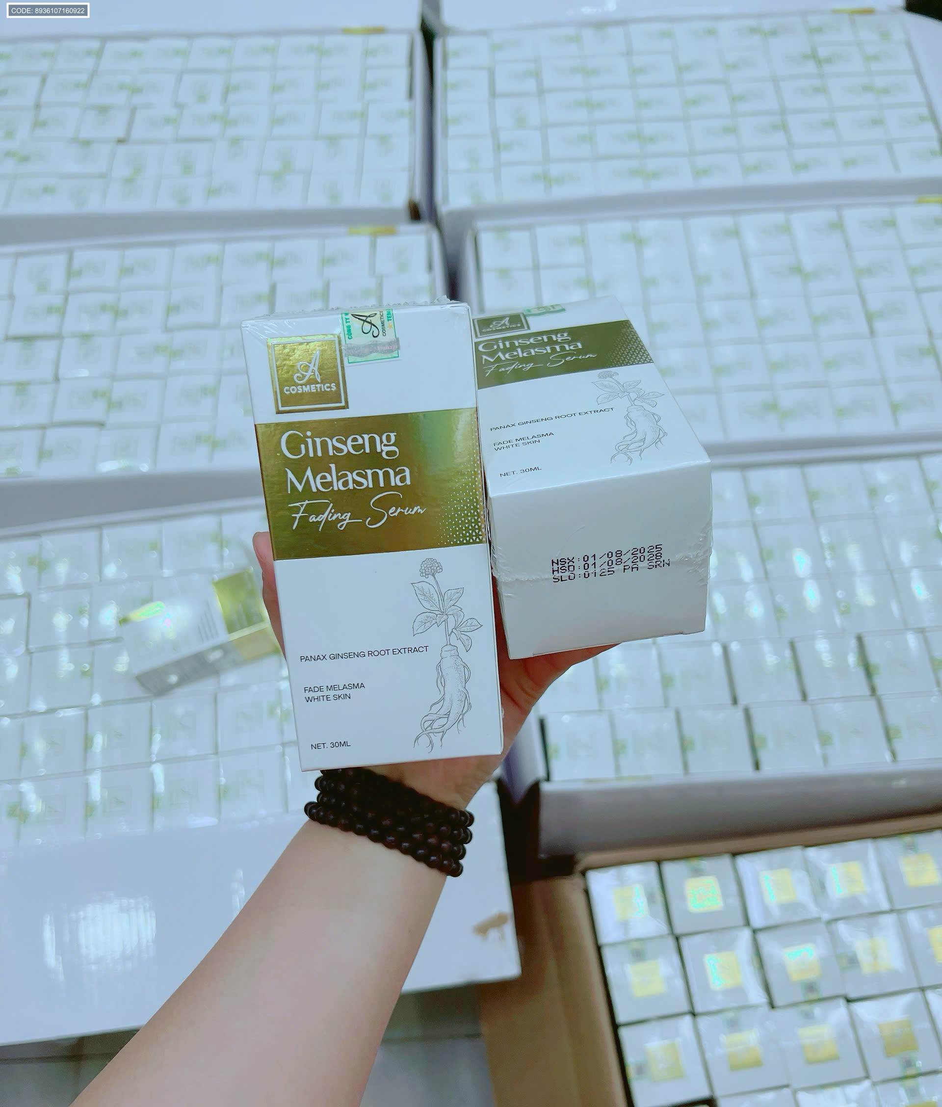 Chuyên sỉ serum Nám Nhân Sâm 30ml A Cosmetics Ginseng Melasma Serum Mỹ Phẩm Phương Anh - Phiên Bản Mới