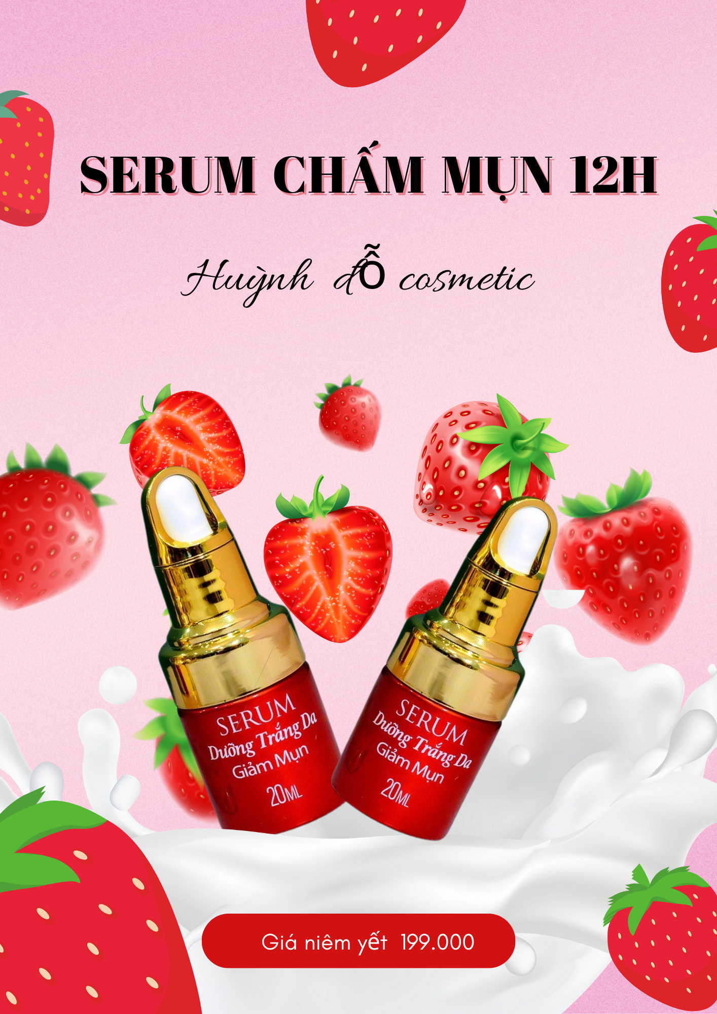 Chuyên sỉ serum Mụn Huỳnh Đỗ 20ml Chuyên sỉ serum Mụn Huỳnh Đỗ 20ml
