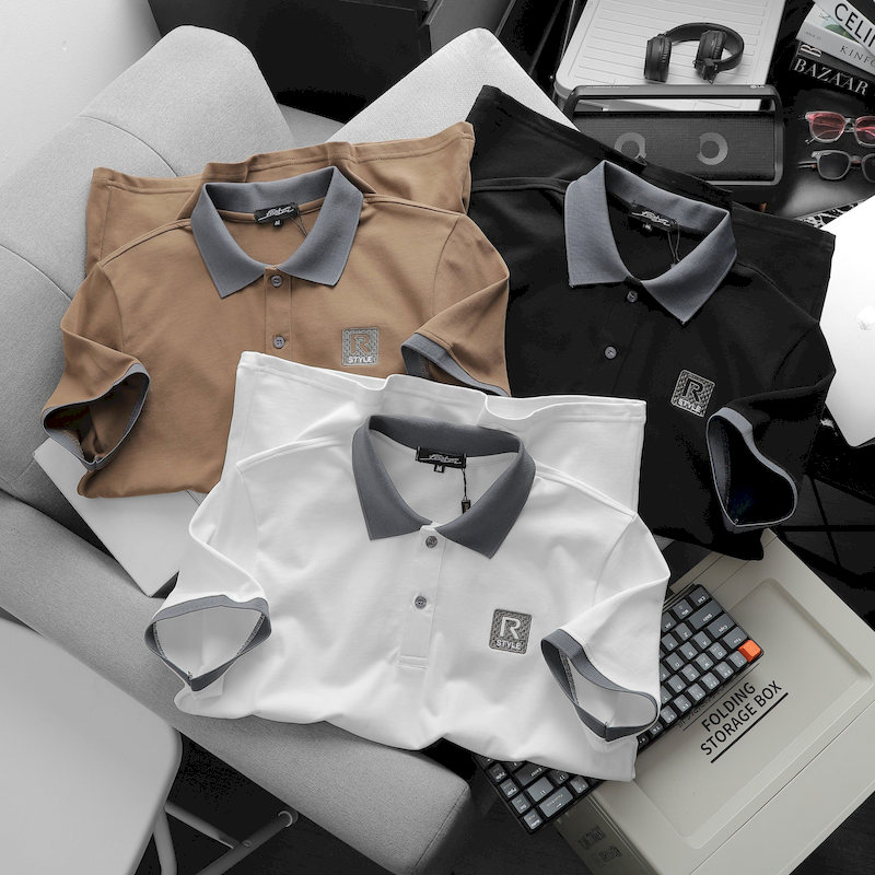 Chuyên sỉ áo Thun Nam Polo Cổ Bẻ Thêu Logo R Style (Có size 3x)