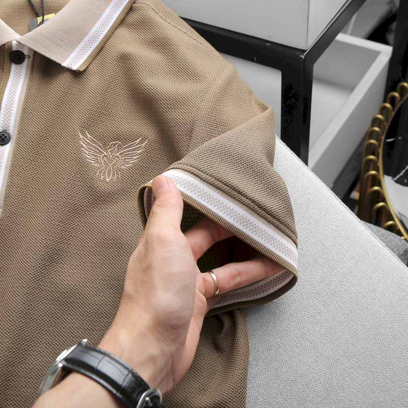 Giá sỉ áo Thun Nam Polo Cổ Bẻ Thêu Logo Đại Bàng (Có size 3x)