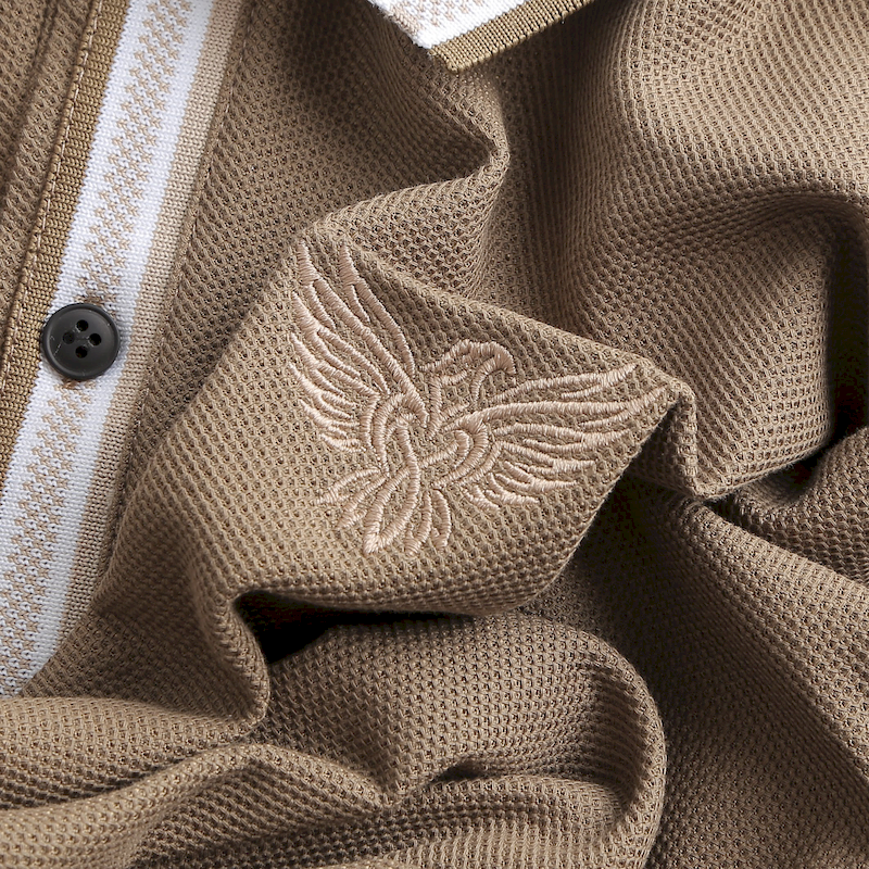 Giá sỉ áo Thun Nam Polo Cổ Bẻ Thêu Logo Đại Bàng (Có size 3x)