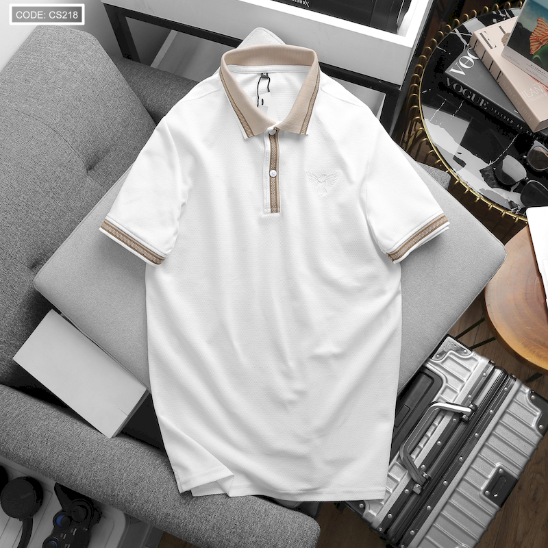Giá sỉ áo Thun Nam Polo Cổ Bẻ Thêu Logo Đại Bàng (Có size 3x)
