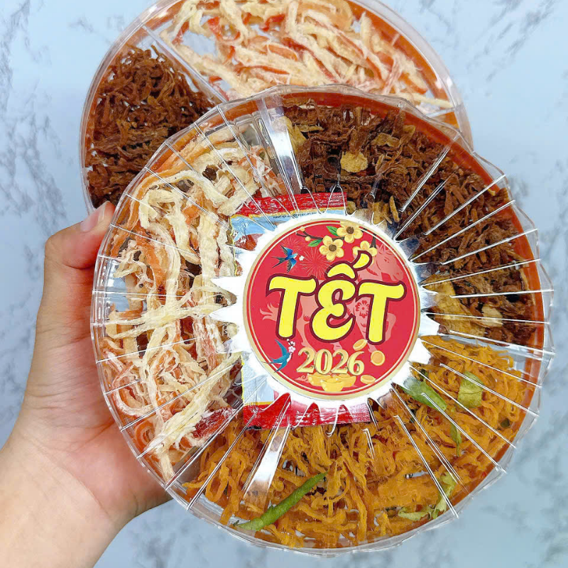 Set Khô Mix 3 Vị (Khô Mực - Khô Heo - Khô Gà) Hộp Sun Khía 250g Set Khô Mix 3 Vị (Khô Mực - Khô Heo - Khô Gà) Hộp Sun Khía 250g