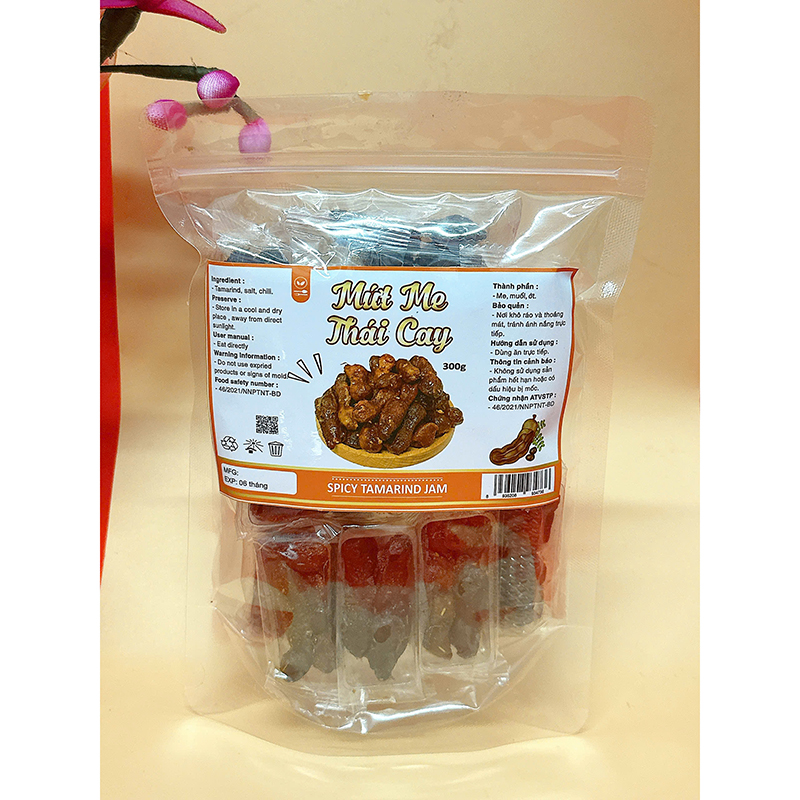 Chuyên sỉ mứt Me Thái Cay Túi Zip 300g Chuyên sỉ mứt Me Thái Cay Túi Zip 300g