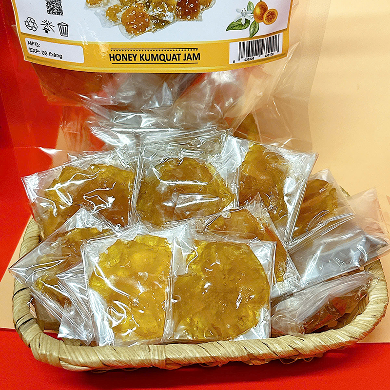 Bỏ sỉ mứt Quất Mật Ong Túi Zip 300g Bỏ sỉ mứt Quất Mật Ong Túi Zip 300g