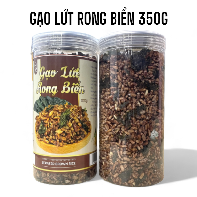 Shop sỉ gạo Lứt Rong Biển Thơm Giòn 350g Shop sỉ gạo Lứt Rong Biển Thơm Giòn 350g