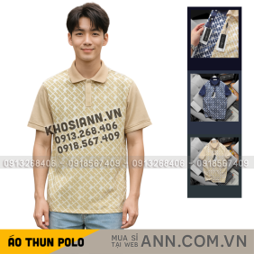 Áo Thun Nam Cổ Bẻ Pack Hourse In Hoạ Tiết Chữ HP (Có size 3x) - CS220