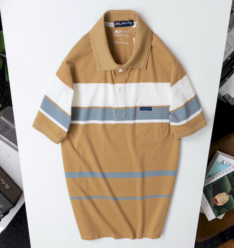 23822_z5296099614384-97f3d22e23ac26e78d267420cea06736_20240331031008-1.png Áo Thun Sọc Nam Trung Niên Phối Sọc Màu Cổ Bẻ Có Túi Thun Cotton (Có size 3x) - AS055