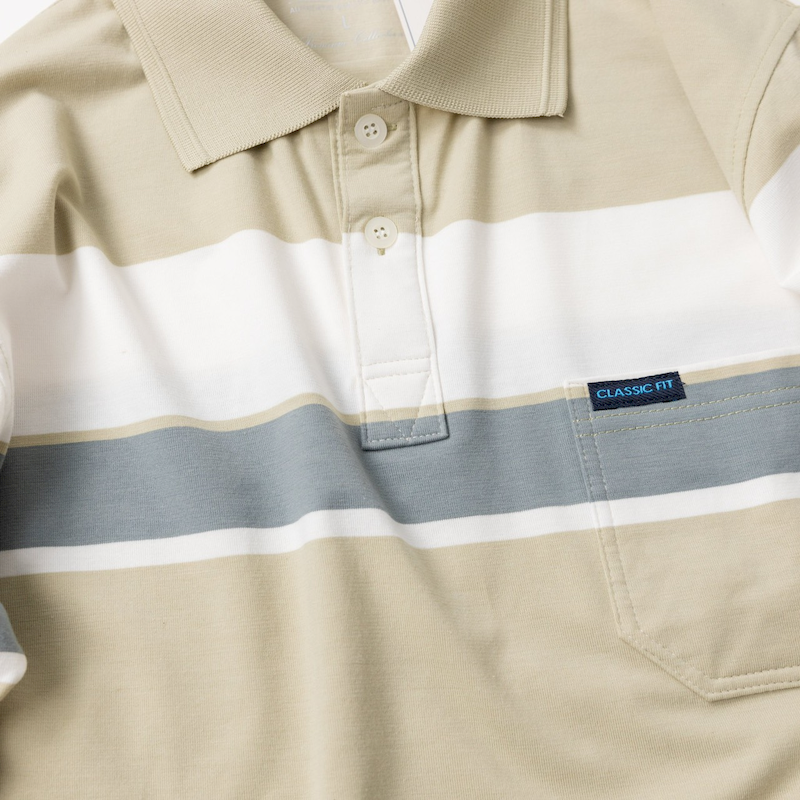 23822_z5296099614552-5ebd806abf83946f8e94175b5806bc00_20240331031036-1.png Áo Thun Sọc Nam Trung Niên Phối Sọc Màu Cổ Bẻ Có Túi Thun Cotton (Có size 3x) - AS055