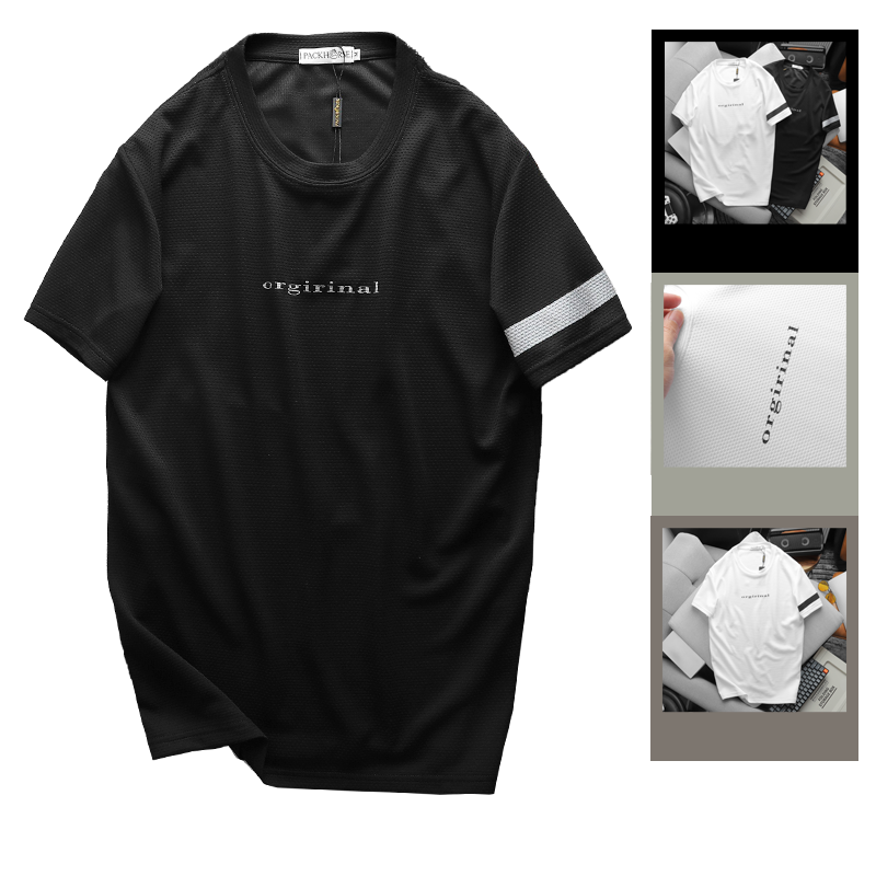 23854_1_20240404034723-3.png Áo Thun Nam Cổ Tròn Tay Viền Sọc In Chữ Orgirinal - AB509