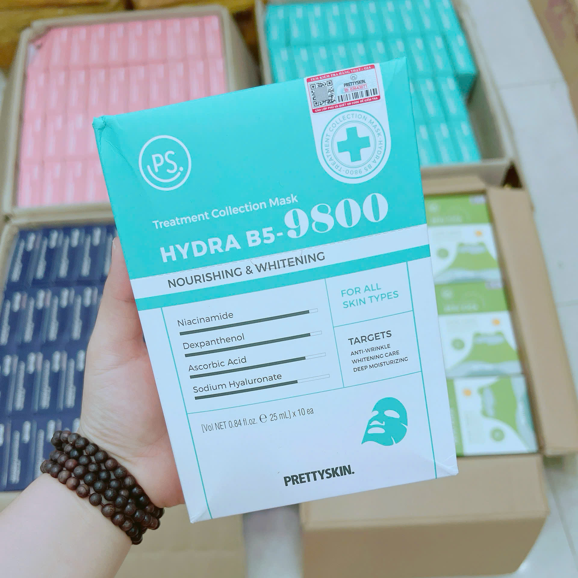 23881_z7210374845234-b72f56dff0c224c0b0639b2af67443a6_20251110223204.png Mặt Nạ Prettyskin Hydra B5 Màu Xanh Nhạt Phục Hồi Da Hộp 10miếng - 8809733215635