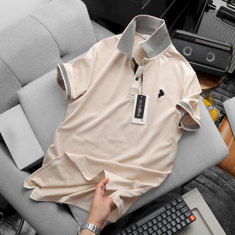 23920_z5330571734607-a6e191c1a3f38f7e38d844d4a9fef6a7_20240409072256-4.png Áo Thun Nam Cổ Bẻ Pack Hourse Viền Bo Sọc Nhuyễn Thêu Logo (Có size 3x) - CS222