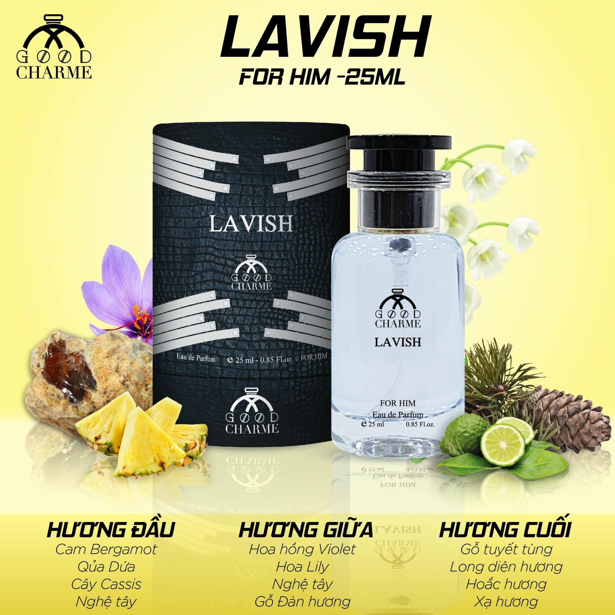 Giá sỉ nước Hoa Good Charme Lavish 25ml Mùi Nam Giá sỉ nước Hoa Good Charme Lavish 25ml Mùi Nam