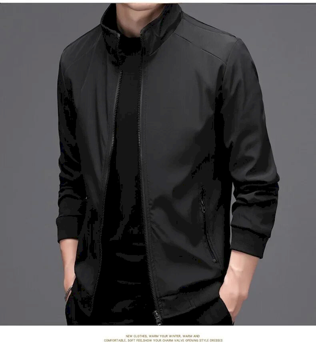 Chuyên sỉ áo Khoác Nam Rurumen Chất Dù 2 Lớp Kiểu Trơn Cổ Đứng Cao Cấp (Có Size 3x) Chuyên sỉ áo Khoác Nam Rurumen Chất Dù 2 Lớp Kiểu Trơn Cổ Đứng Cao Cấp (Có Size 3x)