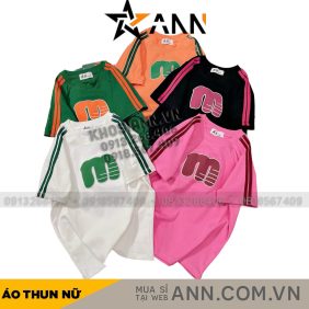 Áo thun nữ Baby Tee ôm body từ 35kg - 55kg In Chữ m - AG1376